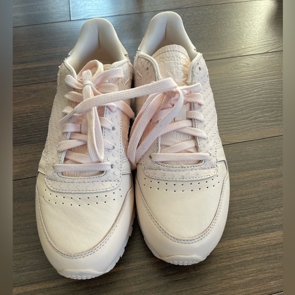 Light Pink Reebok Classic leather